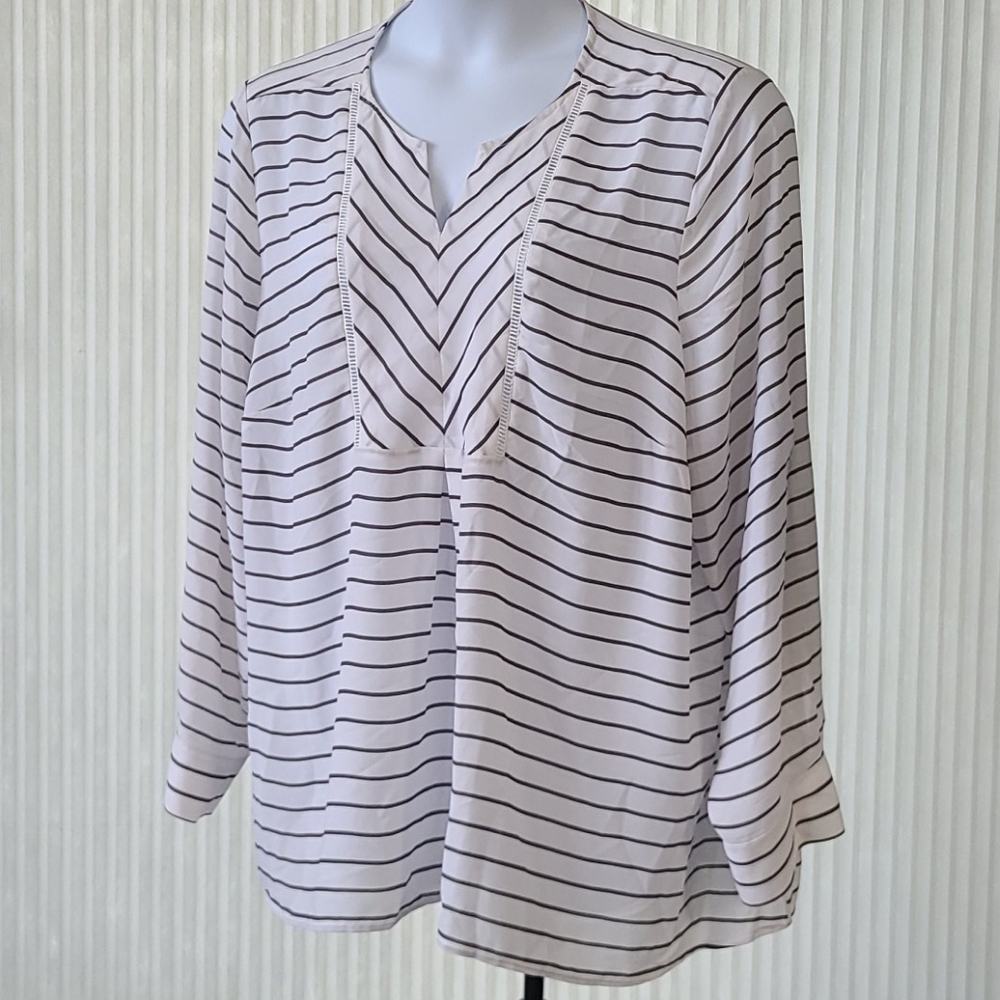 Lane Bryant Striped Blouse